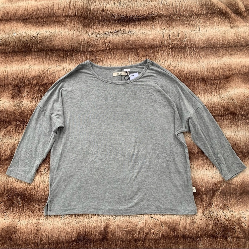 Ugg Marisol Grey 3/4 Sleeve Top